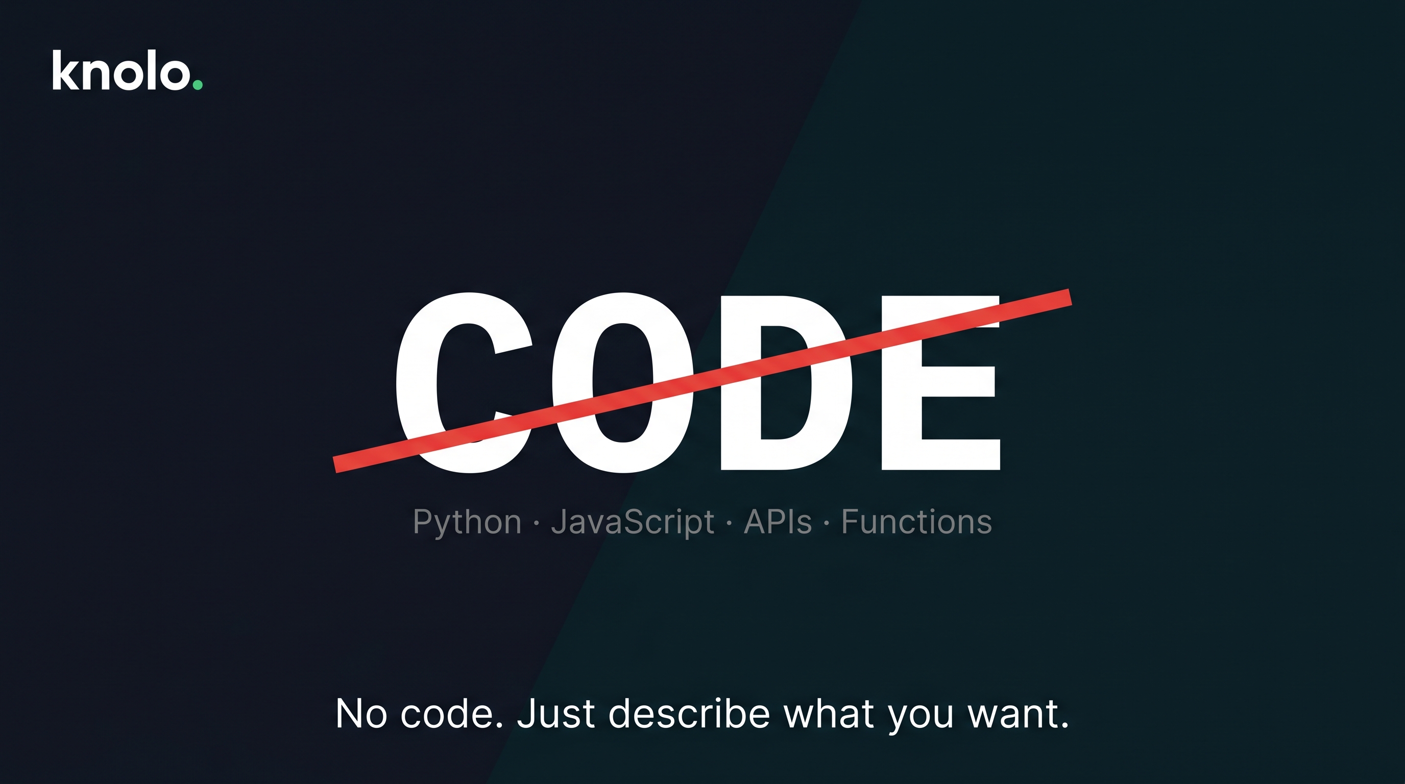 CODE crossed out — no code needed